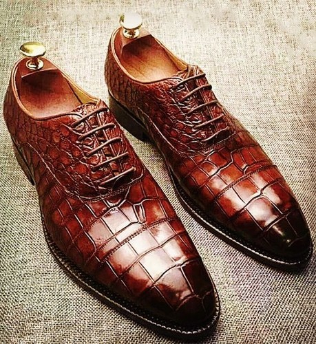 Scarpe uomo coccodrillo