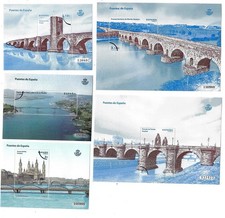 Spagna: 2012; 5 fogli ricordo, ponti, precancello, MNH, EBES195