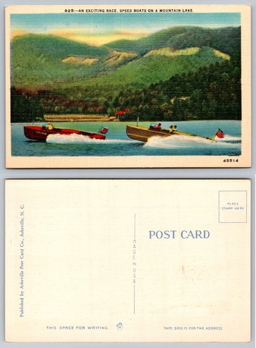 Cartolina epoca chris craft - cartolina, d'epoca