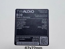 4 pezzi ricambio Tw audio