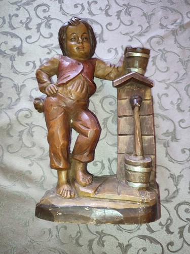 Scultura legno intagliato - legno,