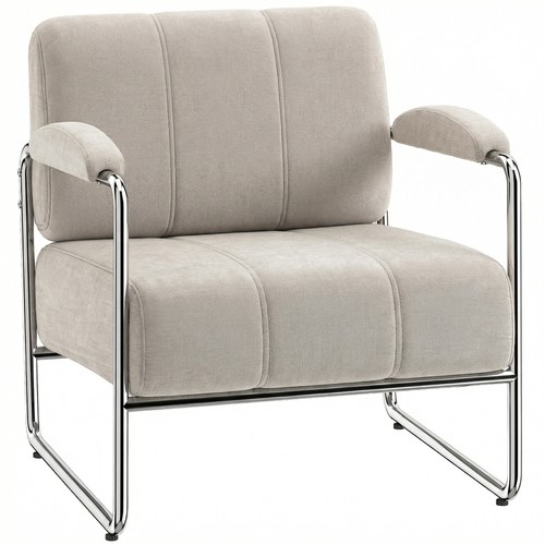 Homcom poltrona salotto - poltrona, con