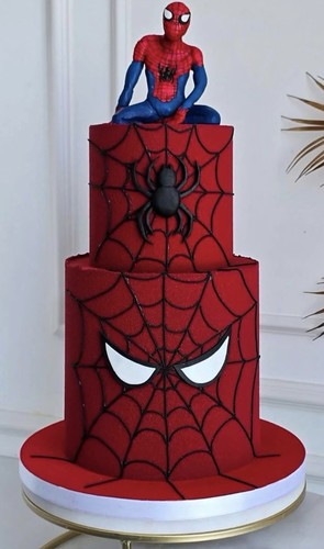 Torta scenografica spiderman - torta,