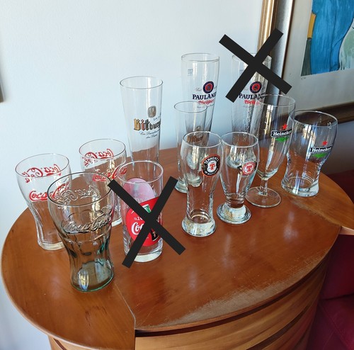 Set bicchieri varie - bicchieri, di