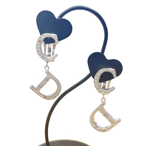 Orecchini dior logo strass - dior,