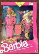 BAMBOLA BARBIE VINTAGE 1989 MATTEL FLIGHT TIME # 9584 NUOVA IN SCATOLA SIGILLATA BIONDA