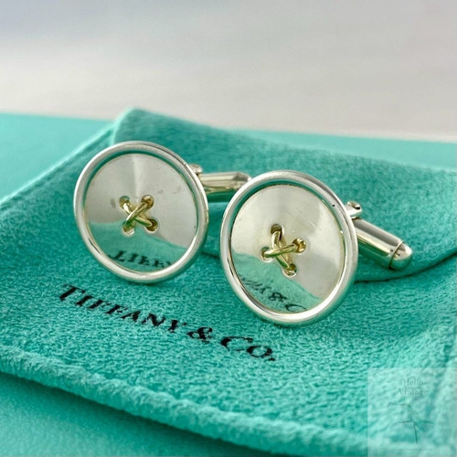 Gemelli con bottoni tiffany - bottoni,