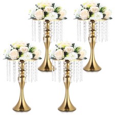4 Pcs Gold Vases for