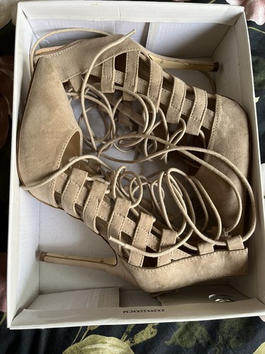 Décolleté con lacci - décolleté, beige