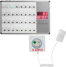 Sistema di chiamata infermiere cercapersone caregiver wireless 32 pulsanti di chiamata trasmettitori 1 ricevitore
