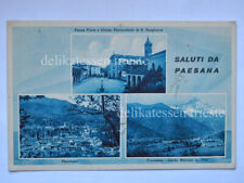 PAESANA saluti Cuneo vedutine vecchia cartolina