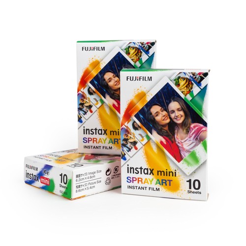 Fuji instax mini spray art - 3x,