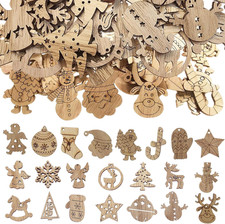 200 Decorazioni Natalizie in Legno, Mini Decorazioni in Legno, Decorazione Natal