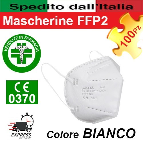 100 mascherine ffp2 bianche - 100,
