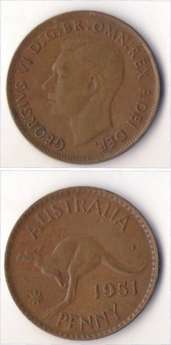 Australia penique 1951 - australia., 1951.