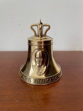 Campana in ottone lucido Papa