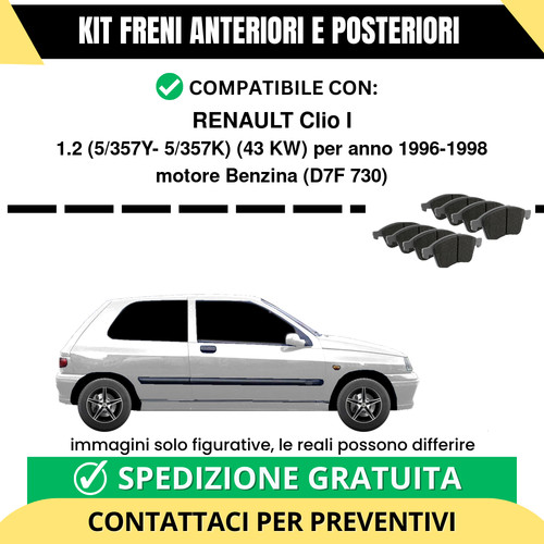 Pastiglie freno ant - pastiglie, post
