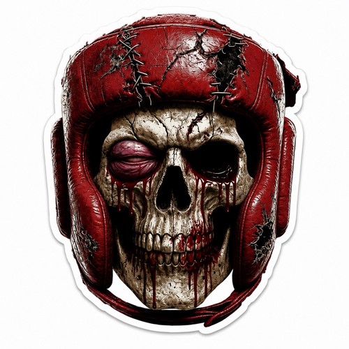 Boxe teschio adesivo scatola - adesivo,