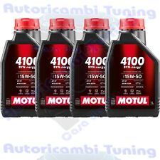 4 Litri Olio Motore Motul 4100
