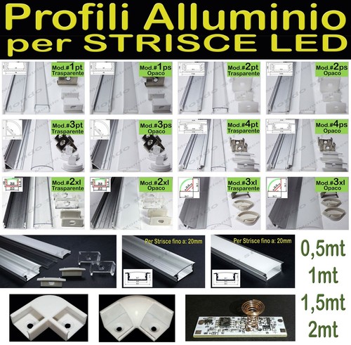 Profilo alluminio striscia - alluminio, x