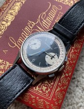 Cronografo vintage Longines Wittnauer come nuovo con scatola Valjoux 22/13w ruota a colonna