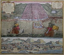 Algeri - Algercum... - M. Seutter 1730 - Originale - Altkolorit