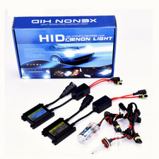 KIT FARI RICAMBIO HID XENON LIGHT ALLO XENO H7 6000K 55W LUCI LAMPADINE SLIM
