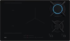 Aeg Piano cottura misto 5 Fuochi a Gas e induzione Bridge 90 cm Nero HDB95623NB
