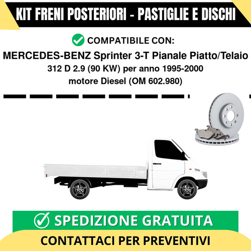 Kit freni posteriori per - posteriori,
