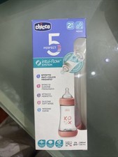 CHICCO BIBERON NEONATO PERFECT 5 BIBERON ROSA FLUSSO MEDIO 240 ML 2 MESI