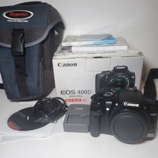 Canon EOS 400D SOLO FOTOCAMERA NO BATTERIA O OBIETTIVO SOLO CORPO E ACCESSORI
