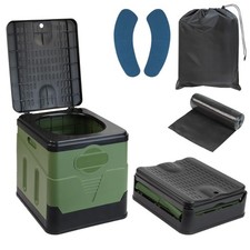 Toilette Portatile Campeggio Pieghevole Max 150 kg WC Mobile Gabinetto 12