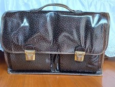 Borsa cartella Vintage Naj Oleari  senza cinghie tela cerata anni '80