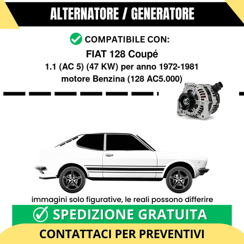 Alternatore fiat 128 coupé - alternatore,