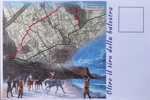 Cartolina tiro della balestra - cartolina,