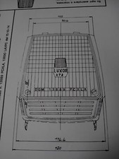 SCHEDA OMOLOGAZIONE FARO ANTERIORE LUXOR 272 MOTOBECANE SOLEX PEUGEOT 1974