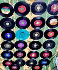 VINTAGE 50 Dischi 45 giri  Anni 60  In Vinile SENZA COPERTINA