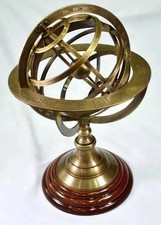 Globo sfera armillare ottone