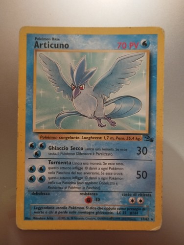 Lotto carte pokémon fossil - carte,