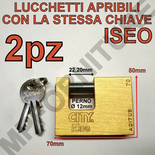 Lucchetti iseo apribili - iseo, con