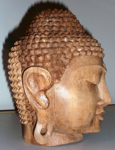 Buddha legno massello - buddha, scolpito