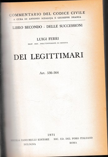 Commentario del codice civile - del,