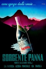 Poster Manifesto Locandina Pubblicitaria Acqua Minerale Panna Stampa 40x60 Cm.