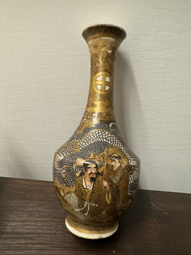 Satsuma vase japanese pottery - vase,