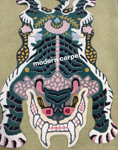 Tappeto tigre tibetano verde
