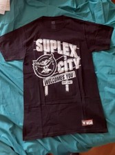WWE Authentic Wear Brock Lesnar T-shirt Suplex City Welcomes You Taglia S