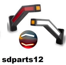 2x Luce Ingombro 3 Led Arancio