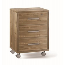 Cassettiera Ruote Noce 3