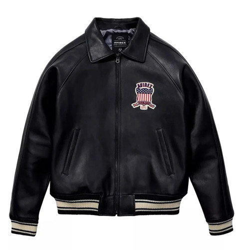 Bomber uomo nero - avirex, vera