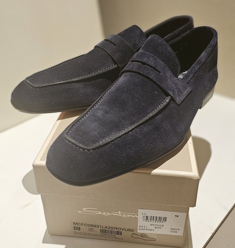 Mocassins santoni veau velours - veau,